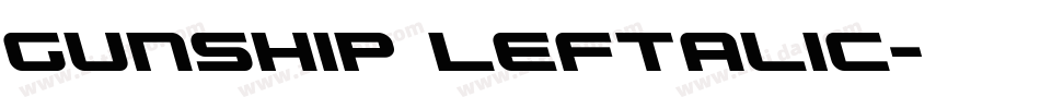 Gunship Leftalic字体转换